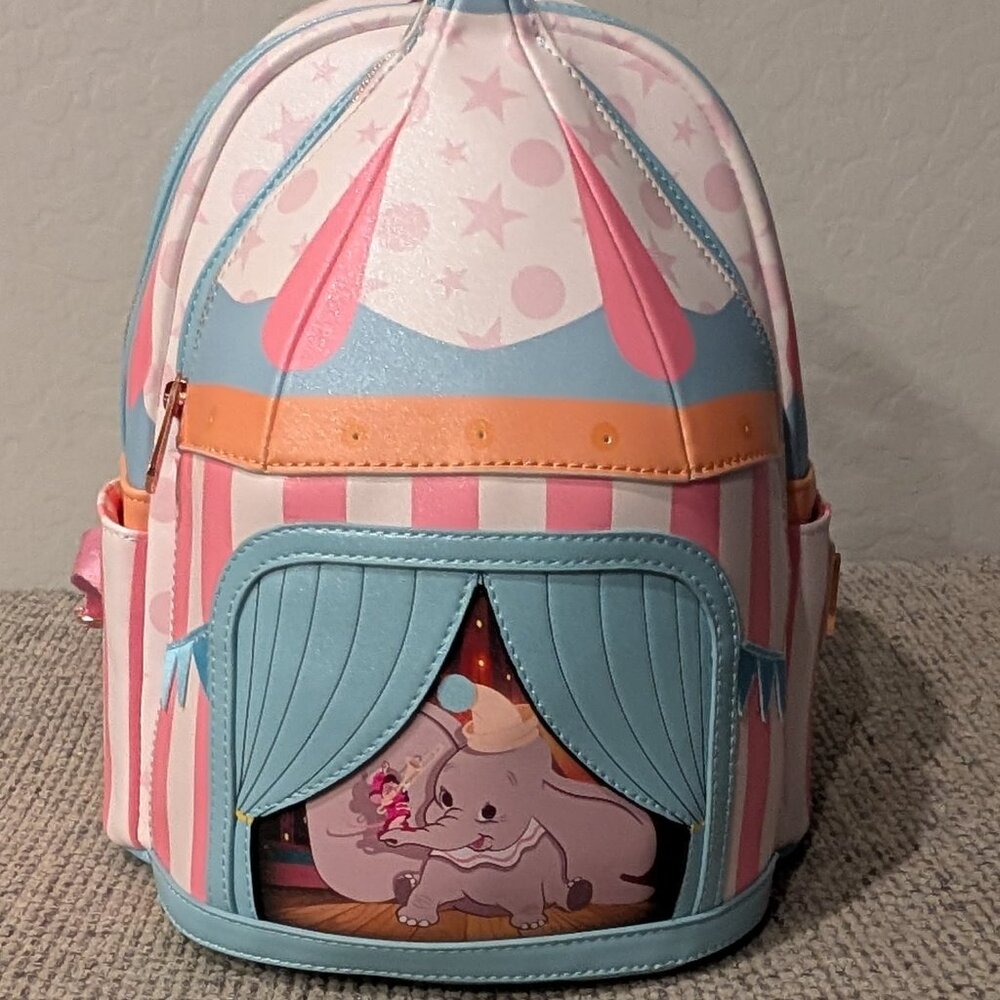 Loungefly Dumbo Exclusive Circus Tent Light Up Mini Backpack